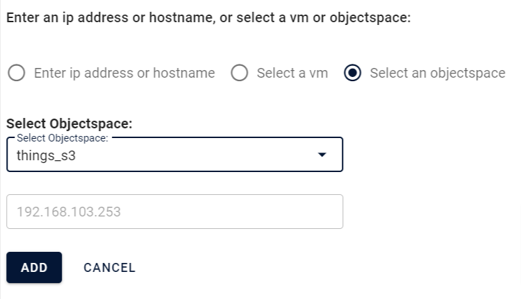 Select objectspace