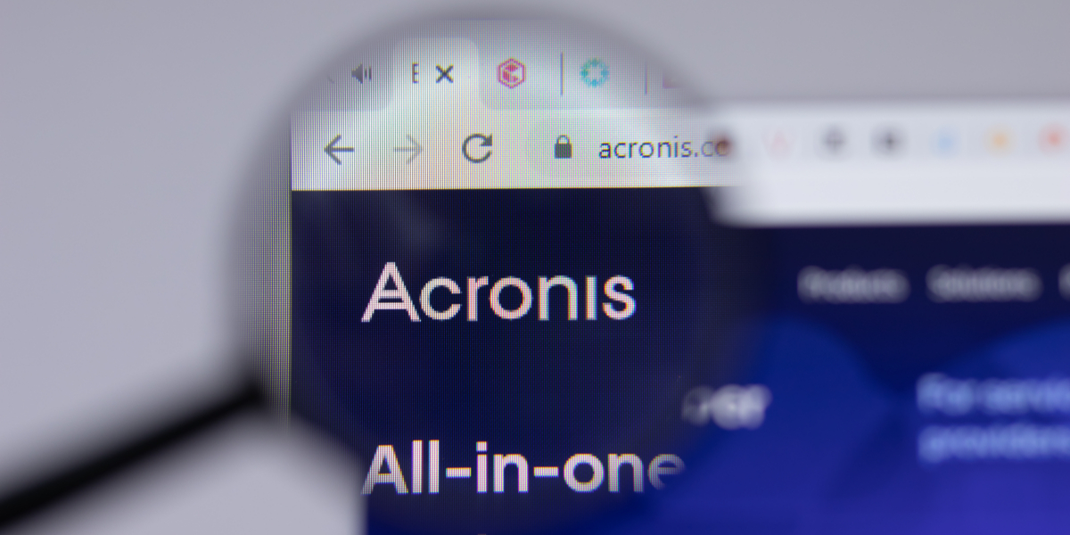 Big news – we’ve partnered with Acronis!